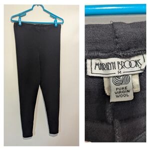 💥4 For $30💥 Vintage Marilyn Brooks Pure Virgin Wool Leggings Medium